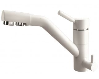 Смеситель для кухни Dr. Gans Дуэт с подключением к фильтру белый